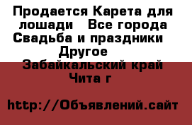 Продается Карета для лошади - Все города Свадьба и праздники » Другое   . Забайкальский край,Чита г.